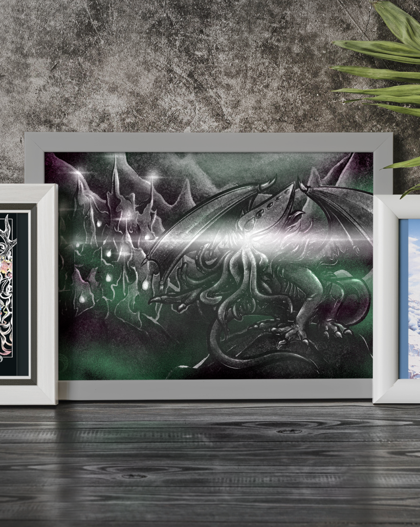 CTHULHU, A3 : 25€, A4 : 15€, carte postale : 5€