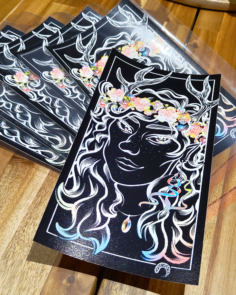 BELTANE, 28,5x15,5cm : 12€, grand marque-page : 2€