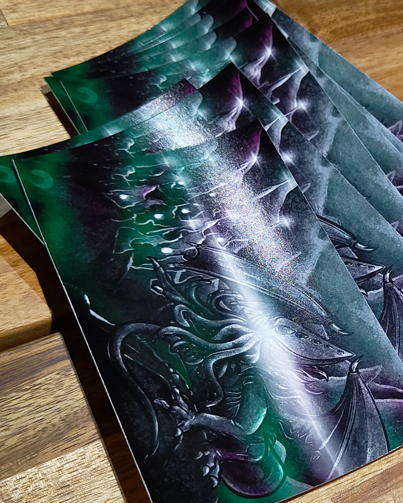 CTHULHU, A3 : 25€, A4 : 15€, carte postale : 5€